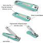 PAFASON® Nail Clipper Set with Nail Catcher & Czech Float Glass Nail File Super Sharp for Fingernail & Toenail Clippers for Men & Women